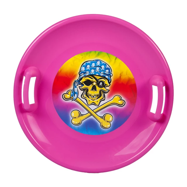 Talíř na sníh STT - modrá pirate - růžová pirate