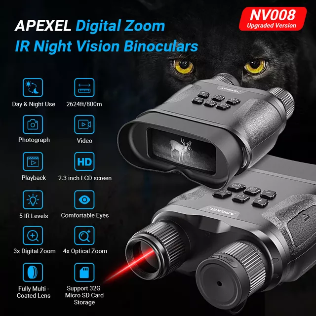 Dalekohled s nočním viděním Apexel NV008