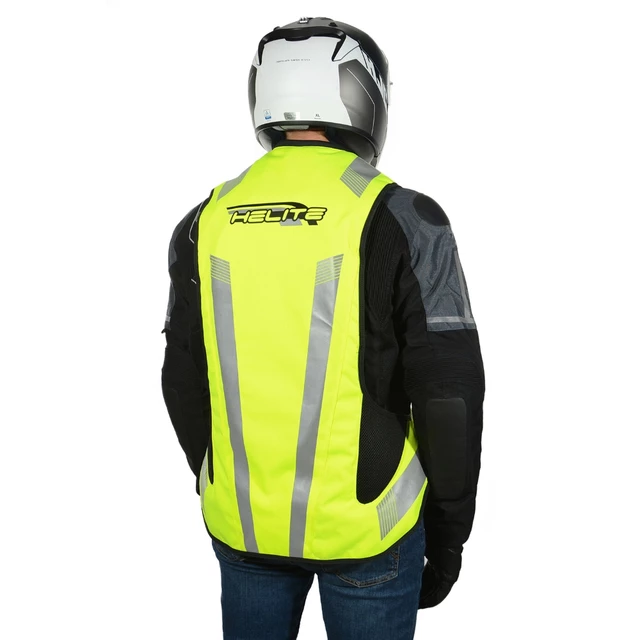 Airbagová vesta Helite Turtle 2 HiVis rozšířená, mechanická s trhačkou - oranžová