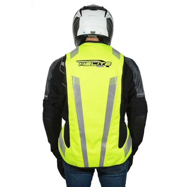 Airbagová vesta Helite Turtle 2 HiVis, mechanická s trhačkou - žlutá