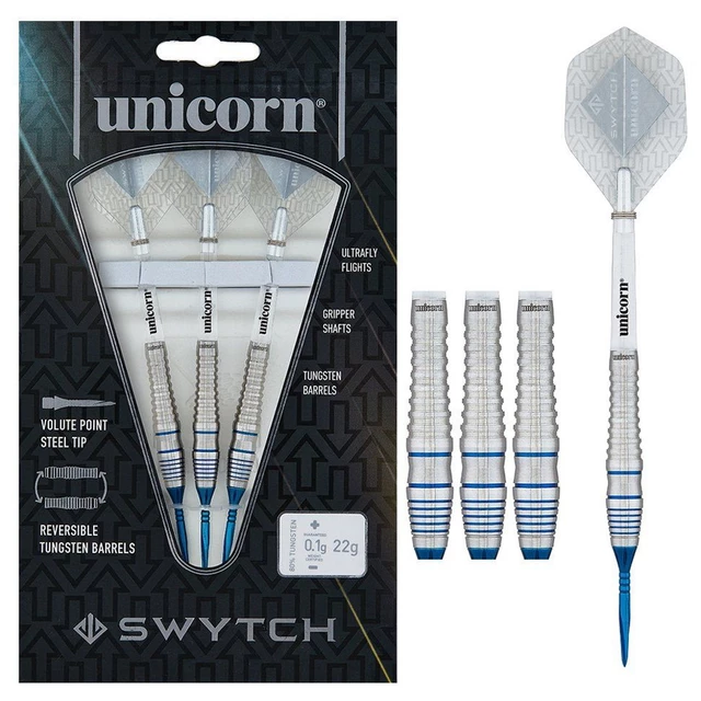 Šipky Unicorn Swytch Blue 80% 3ks