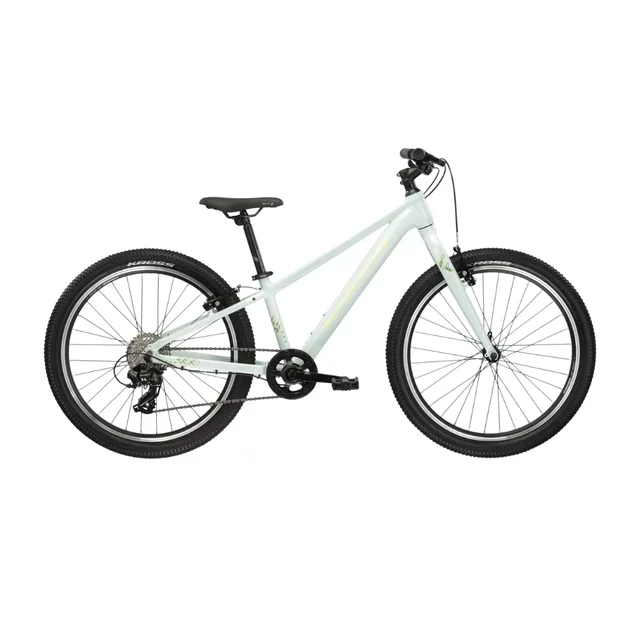 Odlehčené juniorské dívčí kolo Kross LEA JR 1.0 24" Gen 006 • 130-150 cm • 12 kg - mátová/zelená/lesk