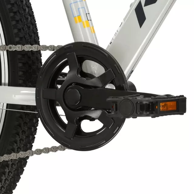 Odlehčené juniorské kolo Kross Dust JR 1.0 24" Gen 006 • 130-150 cm • 12,7 kg - šedá/černá/lesk