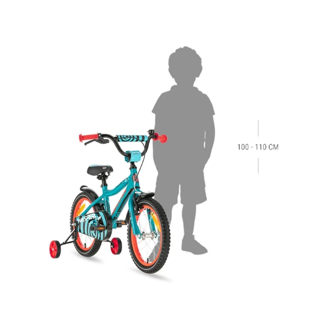 Dětské kolo KELLYS WASPER 16" • 100-110 cm • 9,9 kg - Yellow