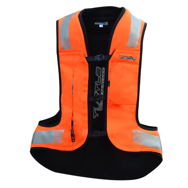Airbagová vesta Helite Turtle 2 HiVis, mechanická s trhačkou - žlutá