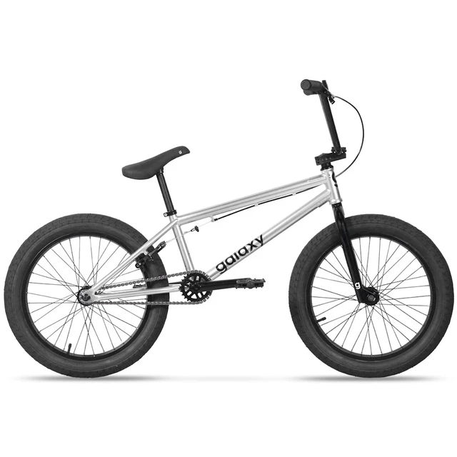 BMX kolo Galaxy Whip 20" 8.0 • 11,4 kg - šedá - stříbrná