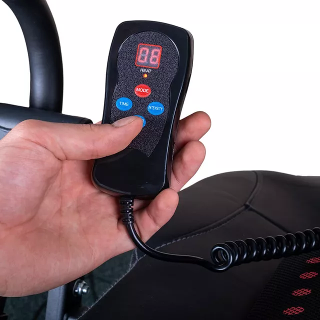 Vyhřívané autotrakční lehátko inSPORTline Inverso Heaty - červeno-černá