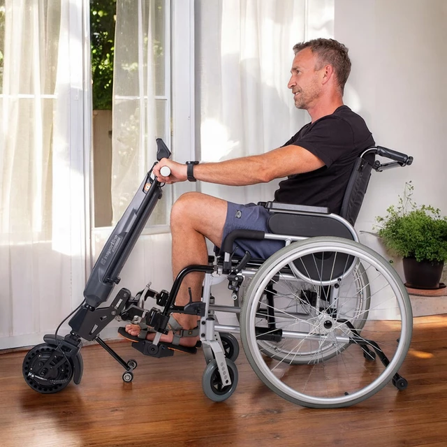 Přídavný elektrický pohon pro invalidní vozíky inSPORTline Oppatia - 2.jakost