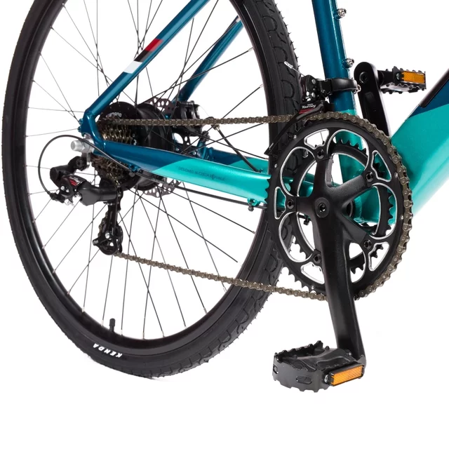 Gravel elektrokolo Olpran e-Gravel 28" 360Wh - model 2026 • dojezd až 90 km - modro-tyrkysová