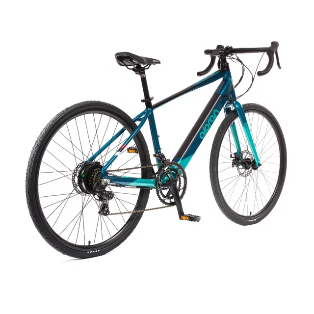 Gravel elektrokolo Olpran e-Gravel 28" 360Wh - model 2026 • dojezd až 90 km - modro-tyrkysová