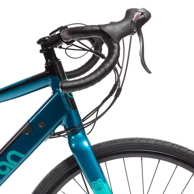 Gravel elektrokolo Olpran e-Gravel 28" 360Wh - model 2026 • dojezd až 90 km - modro-tyrkysová