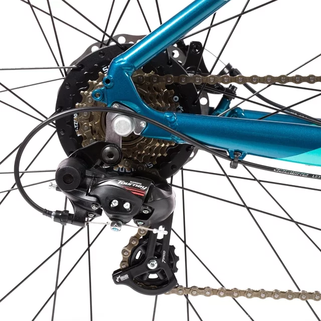 Gravel elektrokolo Olpran e-Gravel 28" 360Wh - model 2026 • dojezd až 90 km - modro-tyrkysová