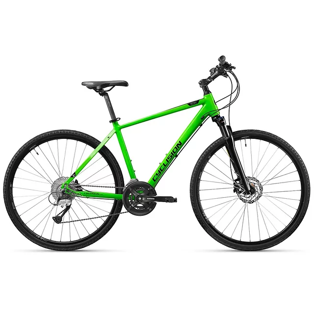 Pánské crossové kolo Cyclision Zodin 3 MK-II 28" - Azure Steel - Sharp Green