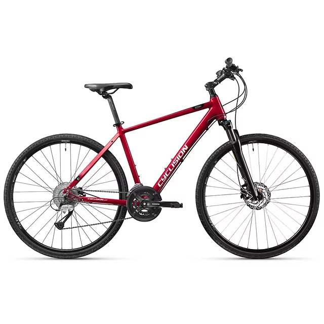 Pánské crossové kolo Cyclision Zodin 3 MK-II 28" - Azure Steel - Red Soul