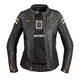 Dámská kožená moto bunda W-TEC Stripe Lady - černá