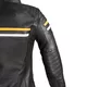 Dámská kožená moto bunda W-TEC Stripe Lady - černá