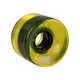 Průhledné kolečko na penny board 60*45 mm - černá - žlutá