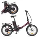 Skládací elektrokolo inSPORTline ISL Felior 468 Wh 20" - model 2026 • dojezd až 100 km • 156-183 cm - Velour Red
