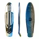 Deska pro penny board WORKER Mirria 22.5*6" - modrá - modro-zlatá