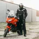 Pánské moto kalhoty W-TEC Kaluzza - černá