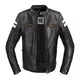 Pánská kožená moto bunda W-TEC Stripe - 2.jakost - černá s béžovými pruhy