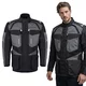 Pánská moto bunda W-TEC Burdys Evo - černo-šedo-zelená - černo-šedá