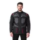 Pánská moto bunda W-TEC Burdys Evo - černo-šedo-zelená