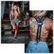 Kšandy W-TEC Black Heart Suspenders - Warhawk