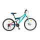 Odlehčené juniorské celoodpružené kolo Olpran Culex 24" - model 2026 • 150-165 cm • 14,6 kg - černá/červená - modrá/červená