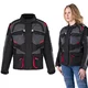 Dámská moto bunda W-TEC Radana - černo-šedo-červená