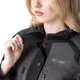 Dámská moto bunda W-TEC Barbata - černo-šedo-růžová