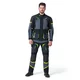 Moto bunda W-TEC Modock - černo-modro-fluo žlutá