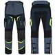 Moto kalhoty W-TEC Modock - černo-modro-fluo žlutá - černo-modro-fluo žlutá
