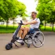 Přídavný elektrický pohon pro invalidní vozíky inSPORTline Oppatia - 2.jakost