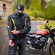 Letní pánská moto bunda W-TEC Mirelio - černá-fluo