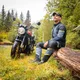Moto kalhoty W-TEC Modock - černo-modro-fluo žlutá