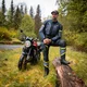 Moto bunda W-TEC Modock - černo-modro-fluo žlutá