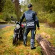 Moto bunda W-TEC Modock - černo-modro-fluo žlutá