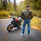 Pánské moto jeansy W-TEC Dynetis - modrá