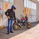 Pánské moto jeansy BOS Micas - Gray