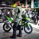 Moto kalhoty W-TEC Karmal - 2.jakost - černo-olivově zelená