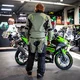 Moto kalhoty W-TEC Karmal - 2.jakost - černo-olivově zelená