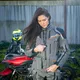 Dámská touringová moto bunda W-TEC Smackton Lady - šedo-oranžová