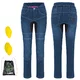 Dámské moto jeansy W-TEC Biterilla Eva Lady - černá - modrá