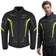 Letní pánská moto bunda W-TEC Mirelio - černá-fluo - černá-fluo
