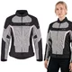 Letní dámská moto bunda W-TEC Mirelia - černo-šedo-růžová