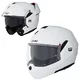 Překlopná moto přilba W-TEC Sabron P/J - Pearl White