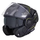 Překlopná moto přilba W-TEC Zoroz P/J - 2.jakost - Metallic Grey