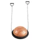 Balanční podložka inSPORTline Dome Edge s gumovými expandéry - černá-mocha mousse - černá-mocha mousse