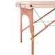 Masérské lehátko inSPORTline Japane 195x70x62-84 cm 3-dílné dřevěné
